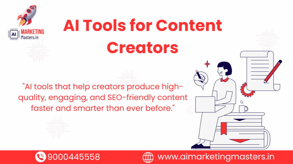AI Tools for Content Creators by ai marketing masters