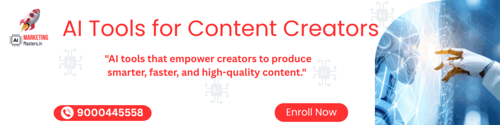 AI Tools for Content Creators by ai marketing masters