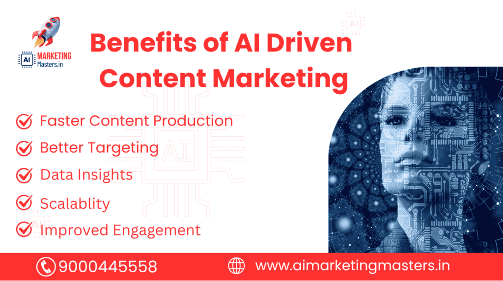 Benefits of AI Driven Content Marketing by ai marketing masters