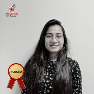 By taking AI Digital Marketing course in AI marketing masters Ashrita is placed