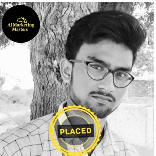By taking AI Digital Marketing course in AI marketing masters Manoj is placed
