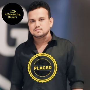 By taking AI Digital Marketing course in AI marketing masters nag charan is placed